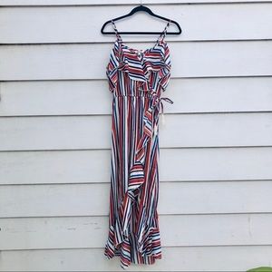 Striped long dress
